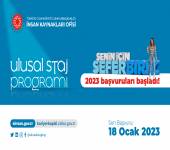 2023 Ulusal Staj Programı Başvuruları Başlamıştır...